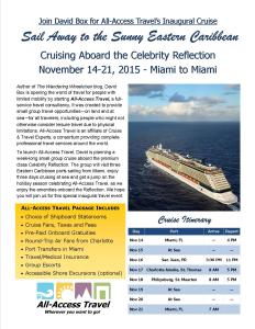 Cruising Eastern Caribbean with David